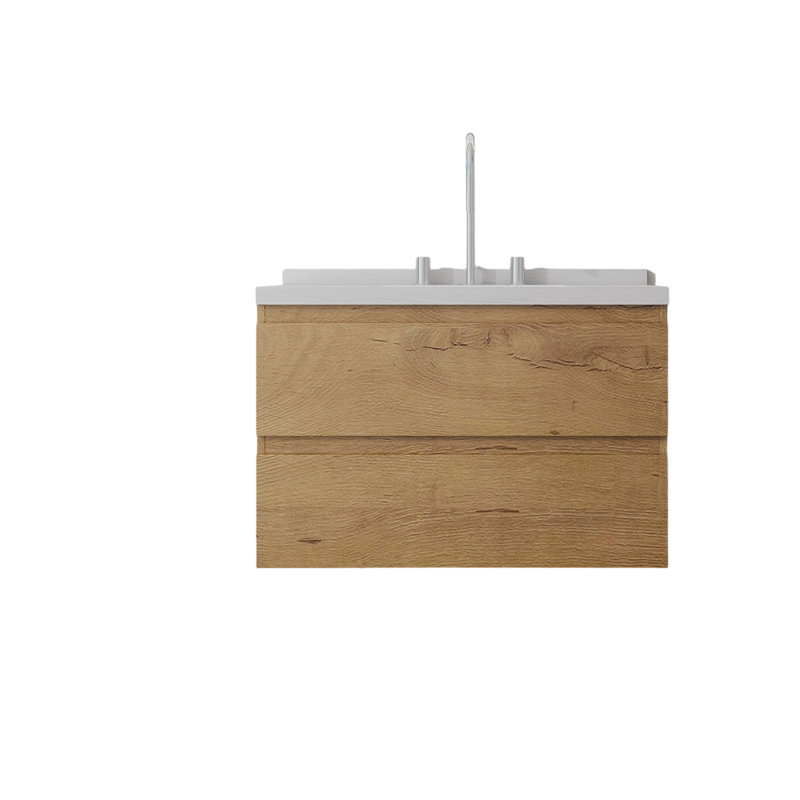 Meuble-lavabo flottant avec lavabo, Oak, 30" W