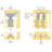 TopLine 72-138 By-Pass Door Hardware Kit-27434124