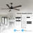 Ottenburg 64'' Ceiling Fan with LED Lights-1862111628