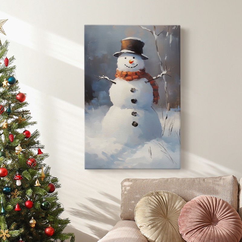 Art des Fêtes de Noël - Toile tendue avec châssis - Série 2-LXI, H 12 po x l 8 po