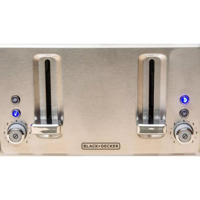 BLACK+DECKER 4-Slice Toaster, Stainless Steel, TR4900SSD