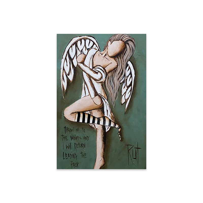 «Throw Me to the Wolves» par Ruth's Angels - peinture sans cadre