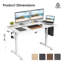 Bureau de travail électrique à hauteur réglable