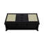 Buffet Sheridan de 59 po de style Mid-Century avec 4 tablettes réglables et 3 tiroirs noirs-91028875