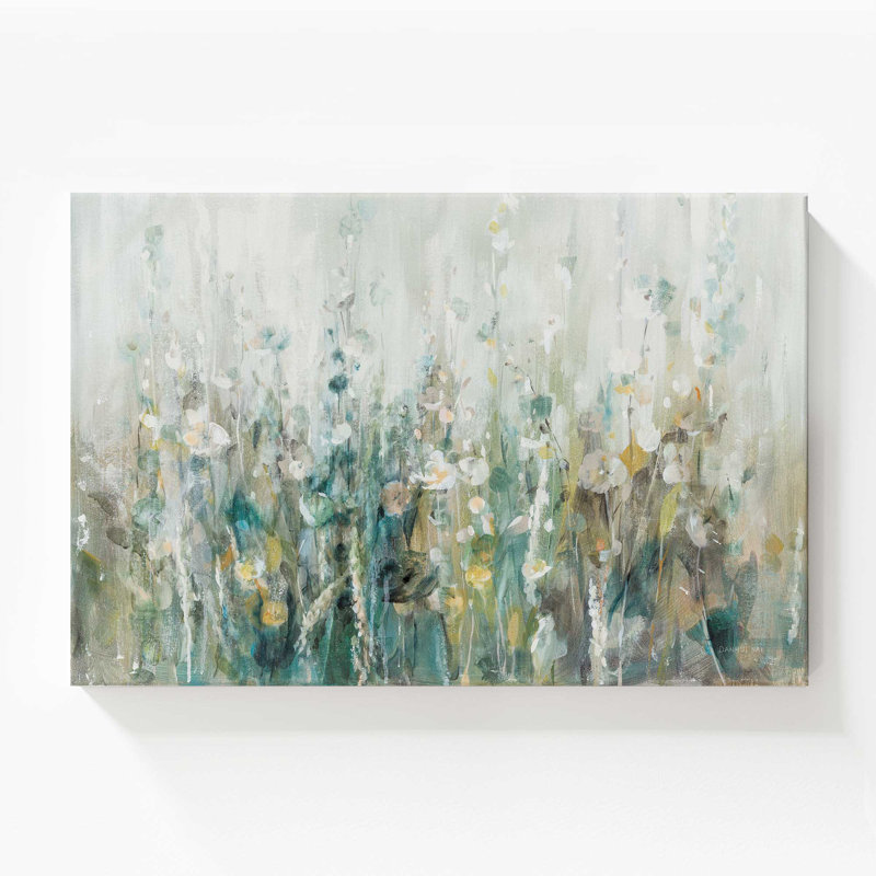 Motif de fleurs sauvages, Toile tendue, 36 po x 54 po