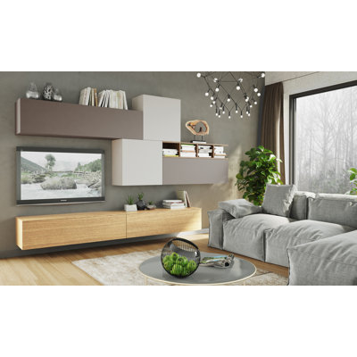 Aaliyah Unfinished Floating Entertainment Centre for TVs up to 78"