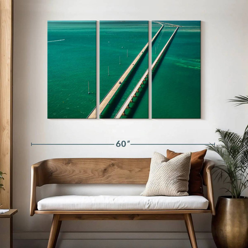 Lilie Peaceful Seven Mile Bridge, 32" H x 50" W