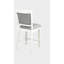 Chaise à hauteur de comptoir de 2 chaises en lin blanc et gris, structure en bois avec repose-pieds pour salle à manger 2 chaises en lin design, maison en bois