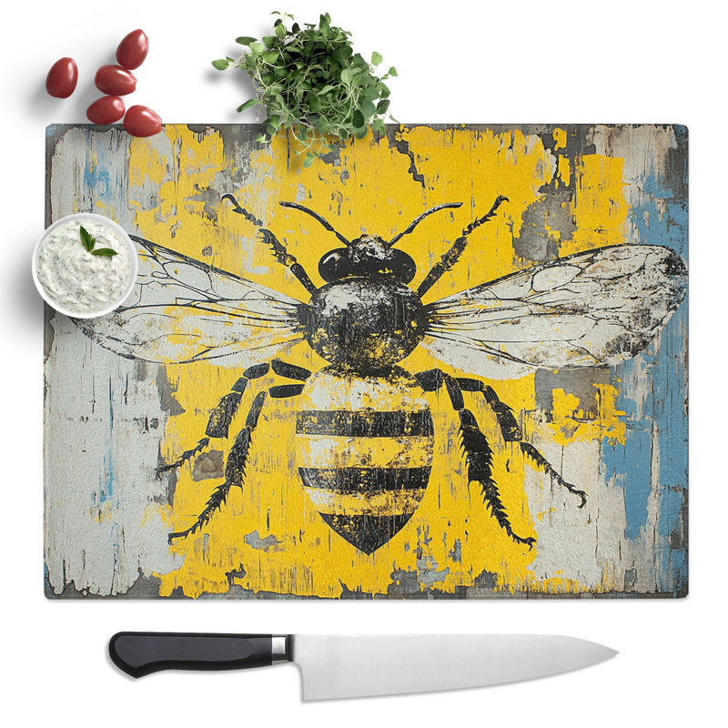 Bee Vol.3  Glass Chopping Board