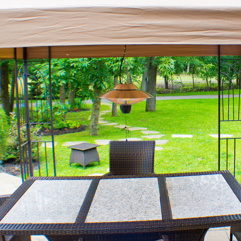 Chauffe-terrasse électrique à suspendre 1 500 watts à alimentation double