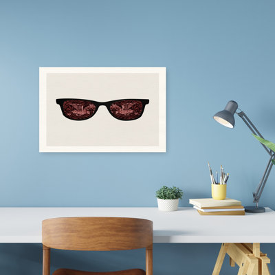 Classic Bird Reflection Classic Elegant Modern Bird Nature Landscape Wall Art