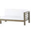 Banc d'angle en X avec table basse