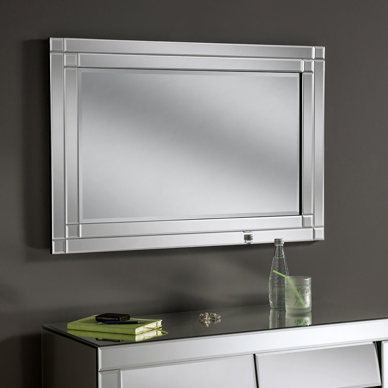 Mackenzie Glass Flat Mirror, 120cm H x 80cm W