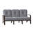 Fremont 75.25'' Wide Aluminum Patio Sofa with Cushions-26118123-26118109