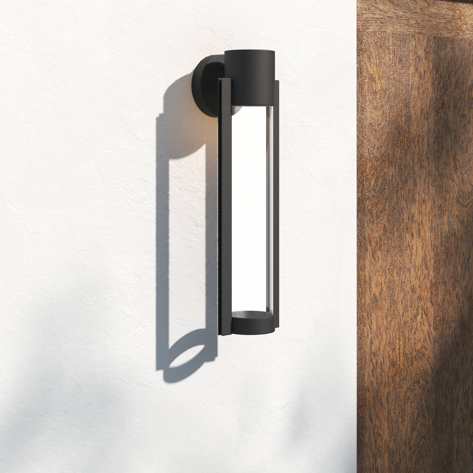 Eddy Aluminum 20'' H LED Outdoor Wall Light, Black