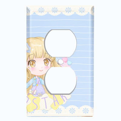 Patterned 2 - Gang Duplex Outlet Standard Wall Plate