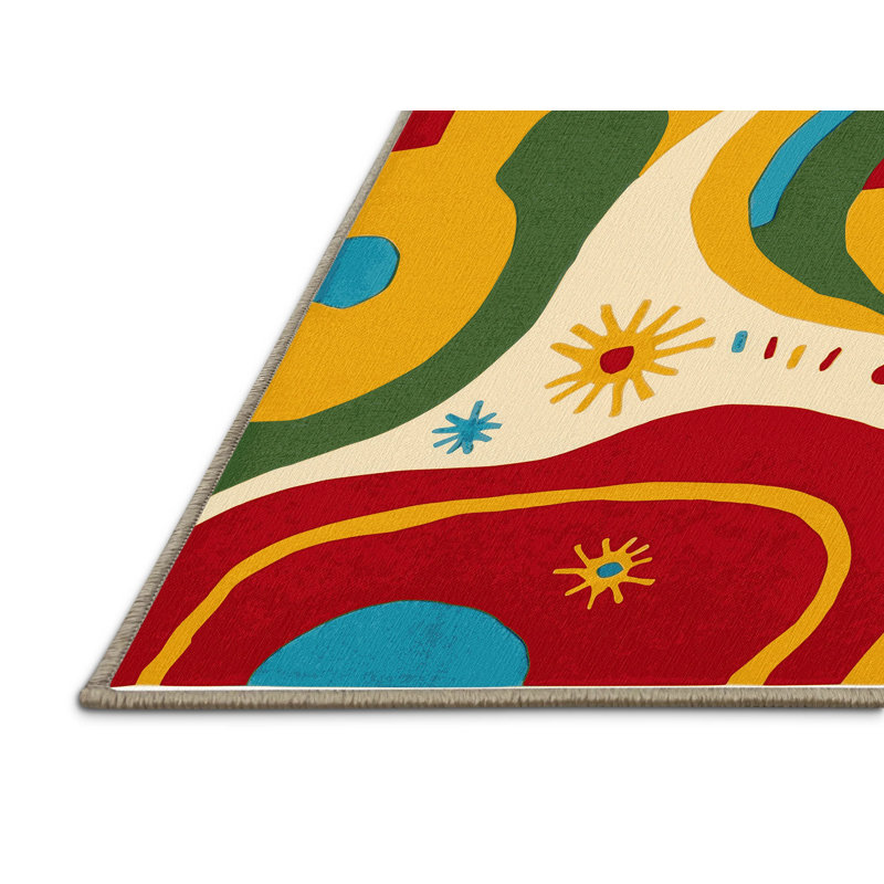 Feisty Glow Rug, Square 6'