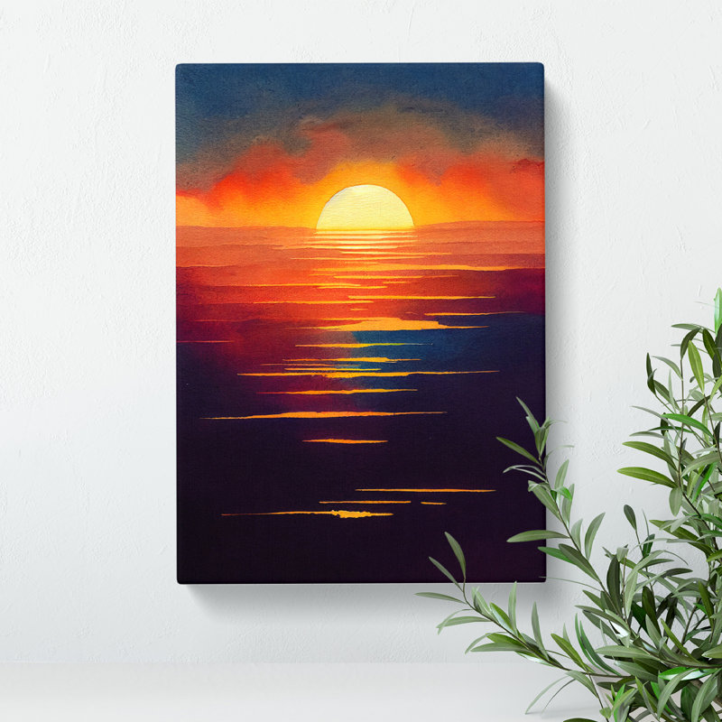 XC1022-1934X Endearing Sunset - Wrapped Canvas Painting, 60cm H x 40cm W x 3cm D