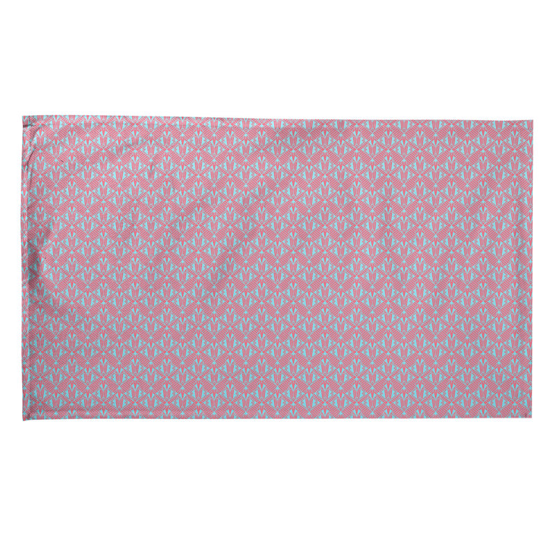 Suoz Tea Towel Kitchen Towel, Poly Twill, Red/Blue