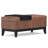 Oregon 42"W Upholstered Vegan Leather Contemporary Rectangular Lift-Up Storage Ottoman Bench with Tray and Hidden Storage-689329886
