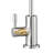 VEVOR Stainless Steel Reverse Osmosis Drinking Water Faucet, Lead-Free Filtered Water Faucet with Solid Brass Valve, High Arch Gooseneck Kitchen Faucet for Sink Bar Counter Cafe, Brushed Nickel, 14.57"H x 6.89" Spout Reach