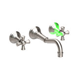 Jacobean Wall Mount Bathroom Faucet