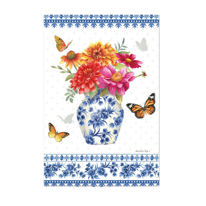 Drapeau de jardin à 2 côtés en polyester 18 x 13 po