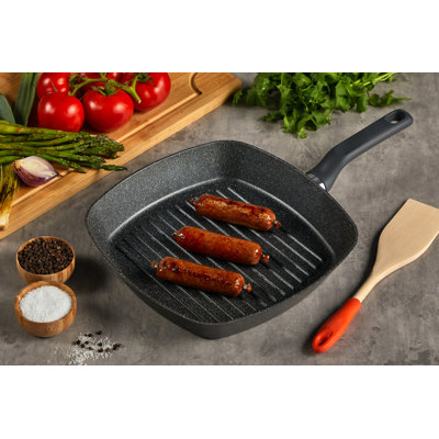 Barbecue carré profond de 11 po Imusa GAU-80493 Gusto, gris