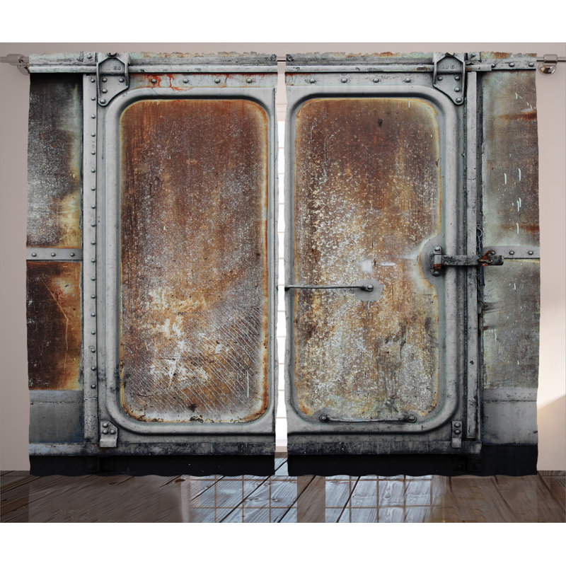 Semi-Sheer Rod Pocket Curtain Panels, 54" x 90"