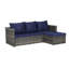 Ensemble de conversation 6 pièces, ensemble de conversation modulaire pour patio avec coussins et table en verre-341685033-341685037