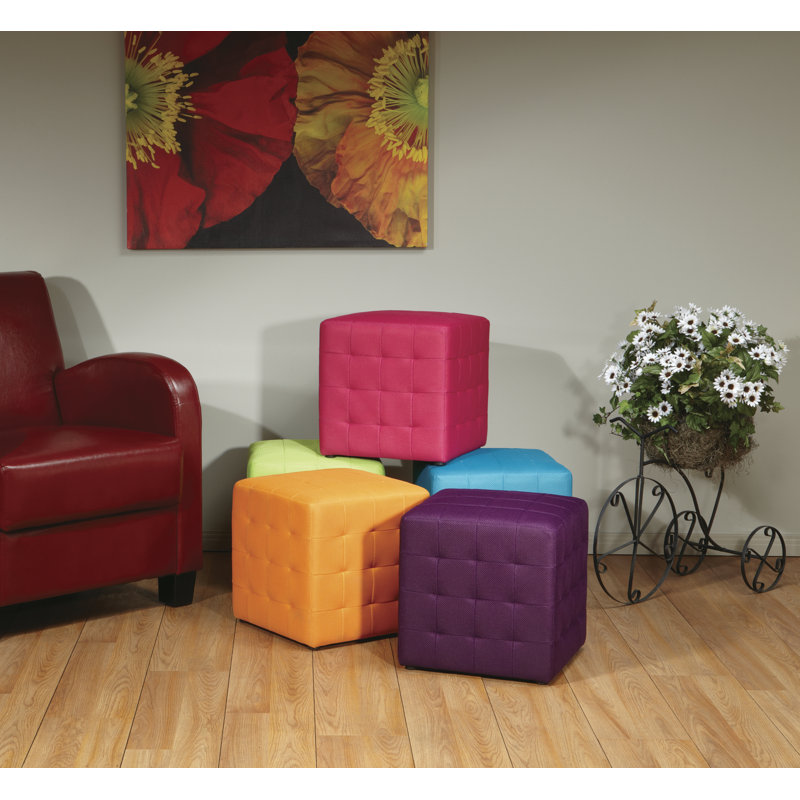 Repose-pieds cube detour, Mauve