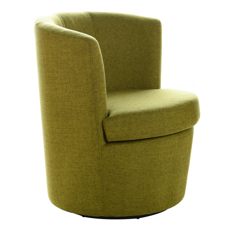 Fauteuil d'appoint pivotant Barrel - Citronnelle, Citronnelle