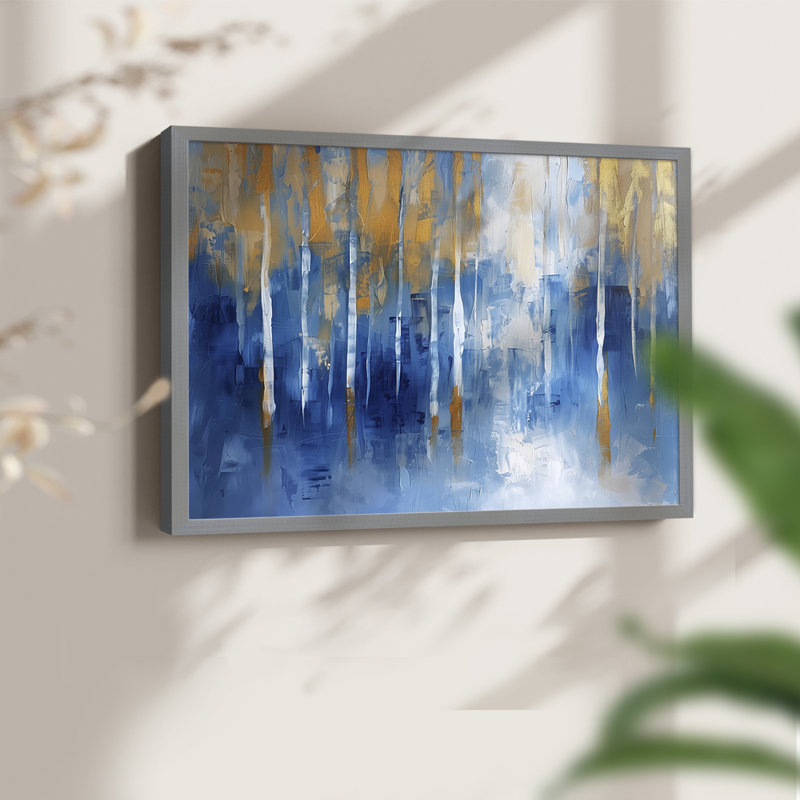 Abstract Series-CLXXII -Framed Print - Restickable, 22" H x 28" W, Grey