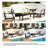 Clinkscales Teak Outdoor Four-person Patio Set with Cushions and Two Tables-115068869-115068875