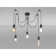 Dreifa 5 - Light Black Cable Cluster Pendant