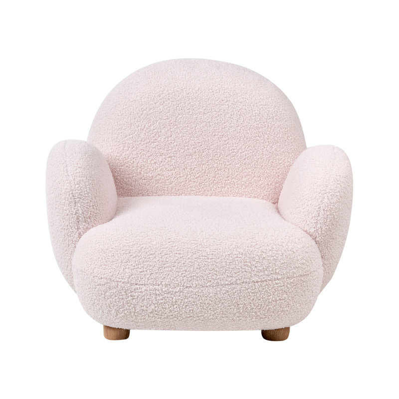 Kids Boucle Armchair HEM, Pink