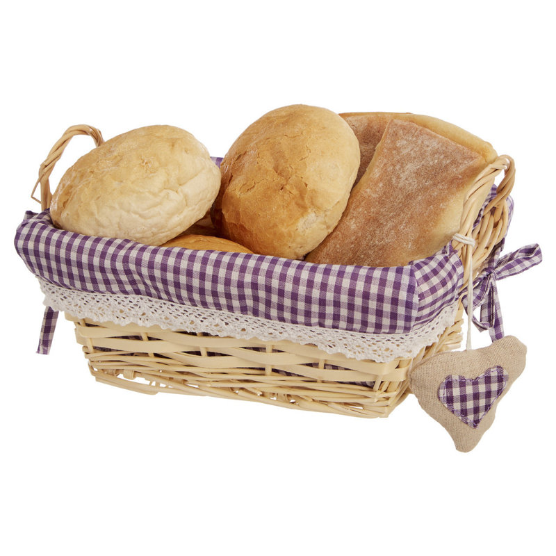 Brambly Cottage Wicker Decorative Basket, 14cm H x 25cm W x 18cm D