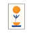 White Floater Framed