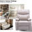 Faux Leather Nursery Rocker Recliner ,swivel Recliners For Small Spaces, Living Room Recliner With Overstuffed Arm And Back-Beige-1828345017
