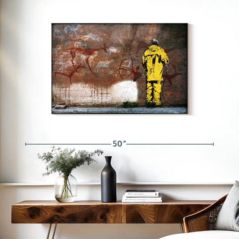 Leisha Street Cleaner, 24" H x 36" W