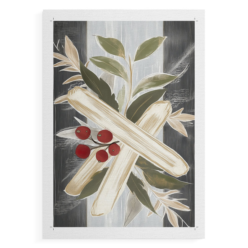 Art de Noël des Fêtes de Noël - impression sur toile seulement - non encadrée, H 27 po x l 18 po