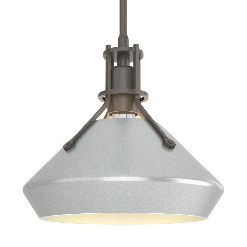 Henry with Chamfer Pendant, Dark Smoke, Vintage Platinum