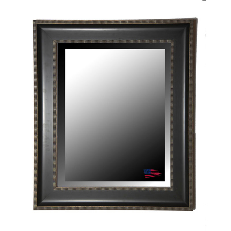 Rocklake Solid Wood Frame Mirror, 40.25" H x 36.25" W