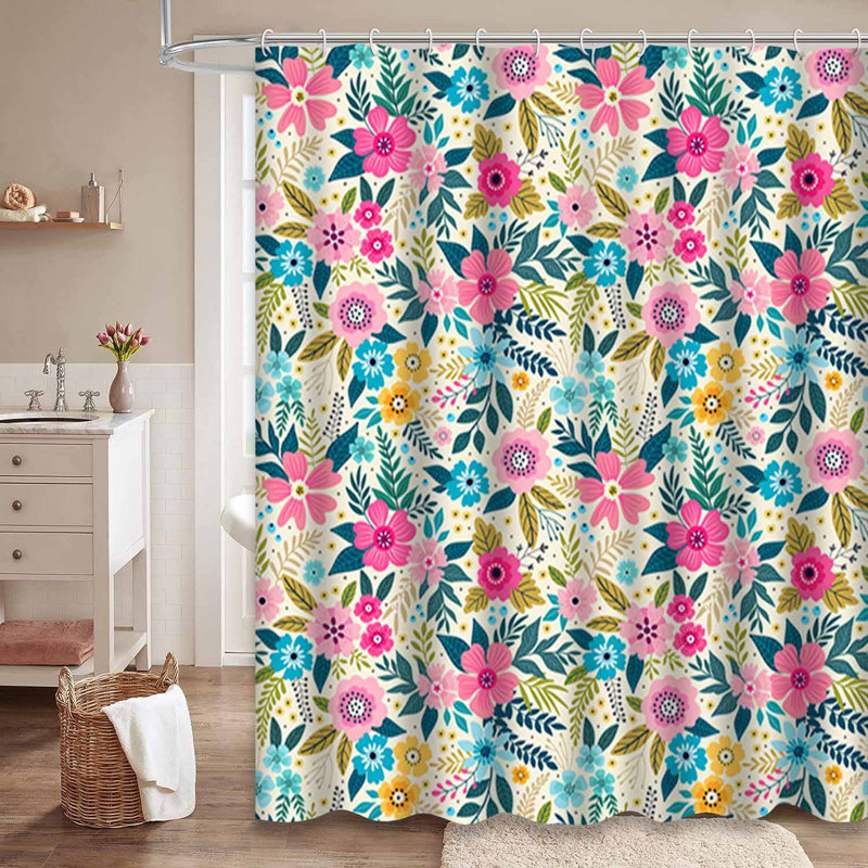 Rideau de douche Amazing Floral, L 72 po x l 78 po