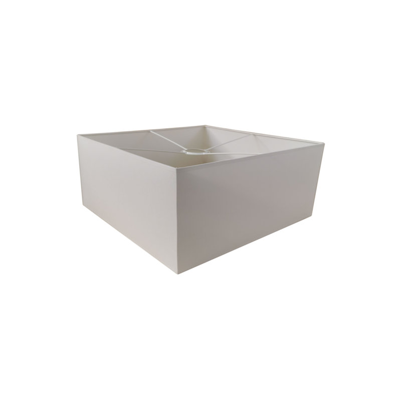 Mollie 1 - Light Square/Rectangle Pendant, 25cm H x 40cm W x 40cm D, White
