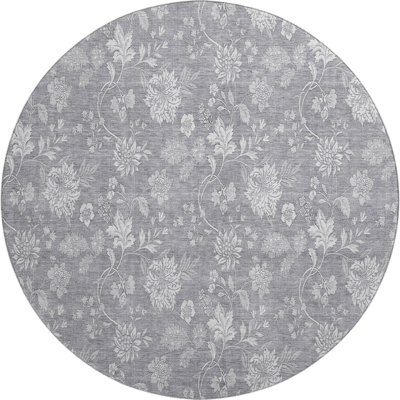 Premium Machine Washable Prisco Gray Rug