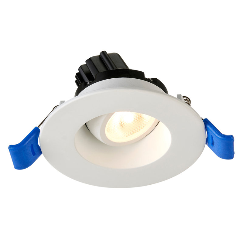 Garniture encastrée réglable 2" à cardan régressé, Blanc, 2700 K