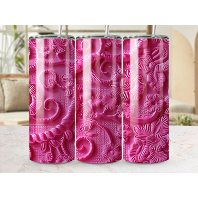 Choose Handmade Tumblers 591 mL Vacuum Insulated Stainless Steel (18/8) Travel Tumbler with Straw