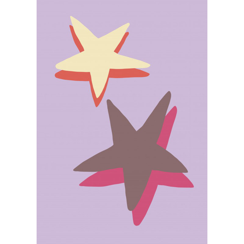 Star, Lilac, 76.2 cm H x 50.8 cm W