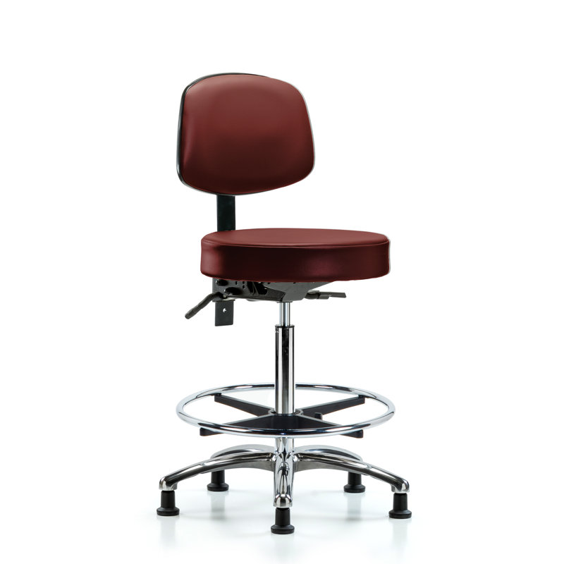 Chaise de travail, Patins, Rouge, Inclinaison comprise